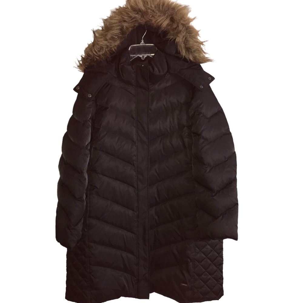 Kenneth Cole Reaction Puffer Coat with Faux Fur Hood Size 2X